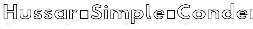 Hussar Simple Conden字体转换